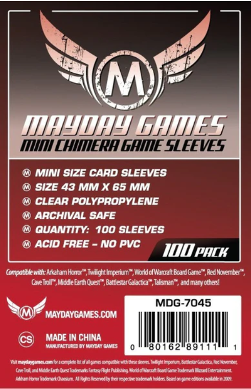 Protectores 43x65 mm Mayday Calibre 40 (100 Pzs)