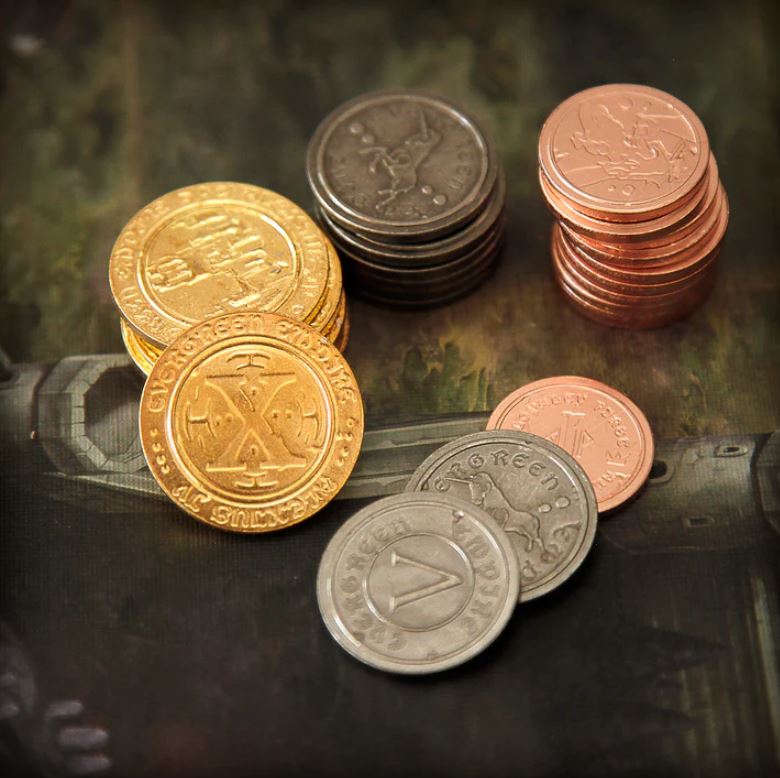 Monedas Metálicas (Estilo Medieval, 50 piezas)