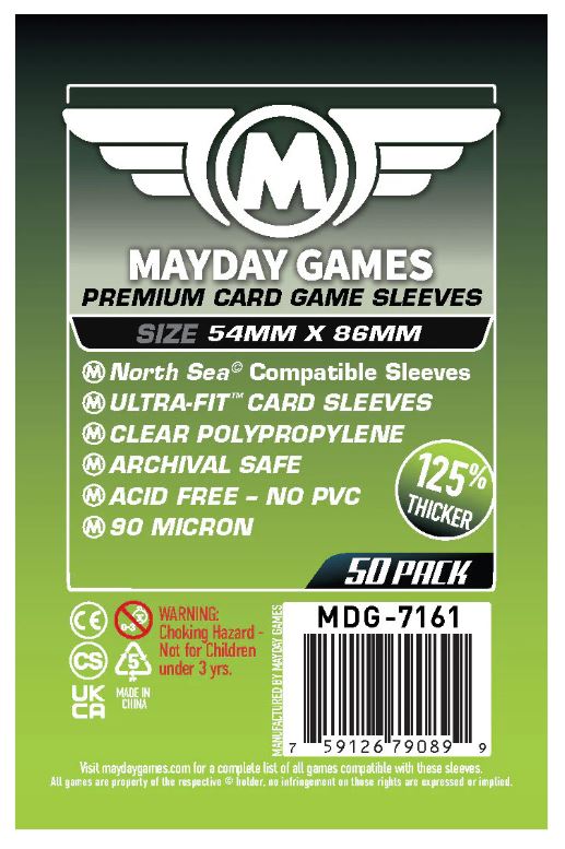 Protectores 54x86 mm Mayday Calibre 90 Premium (50 Pzs)