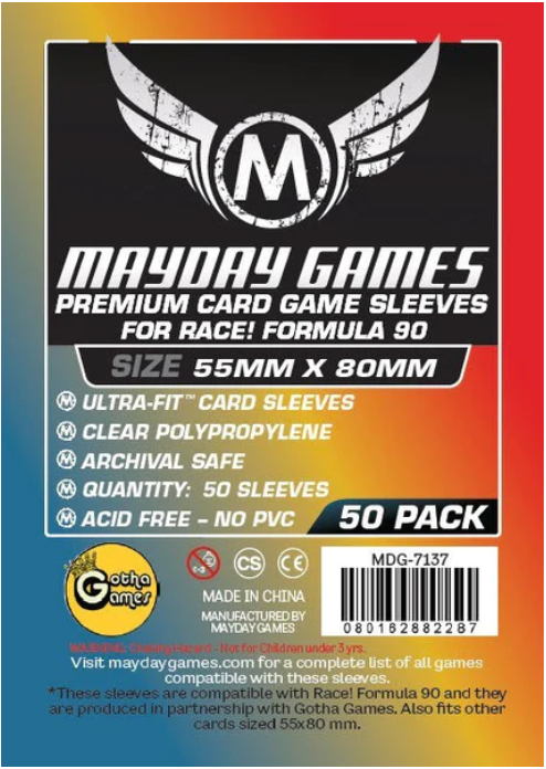 55x80 mm (50 Protectores) Mayday Calibre 90