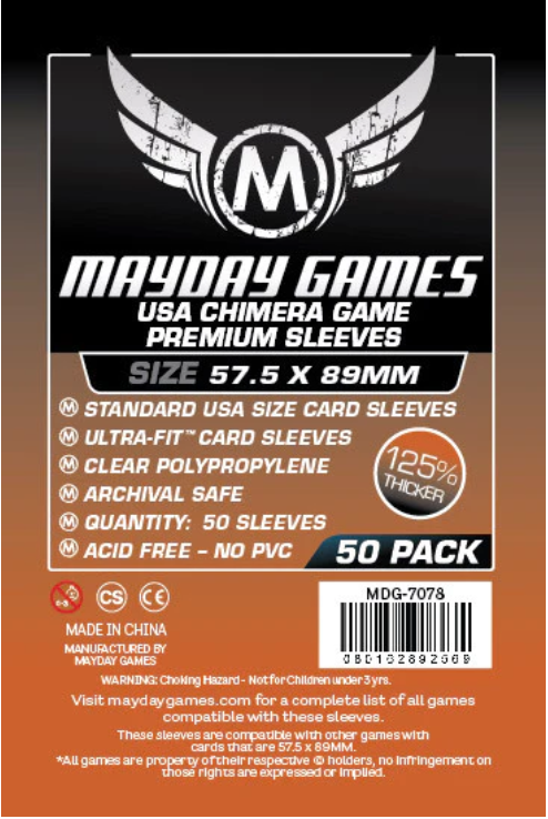 Protectores 57.5x89 mm Mayday Calibre 90 Premium (50 Pzs)