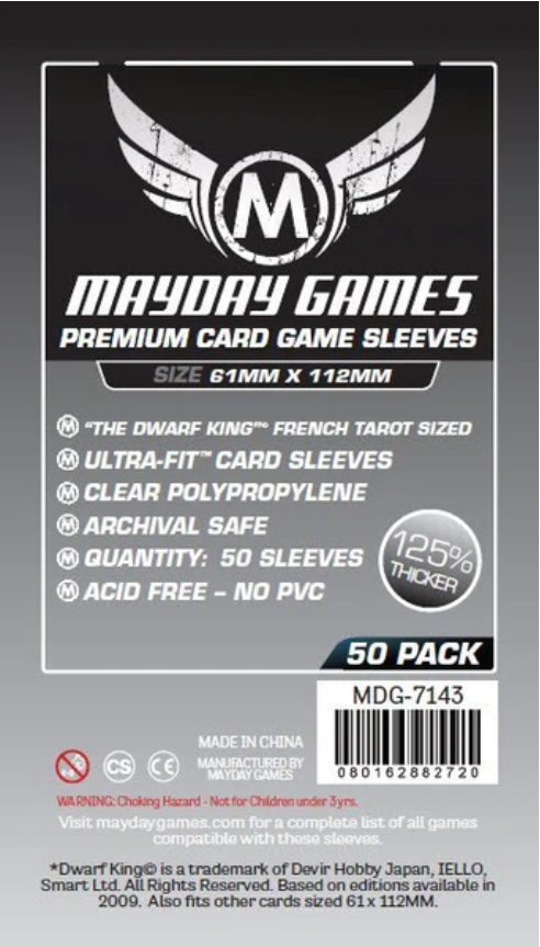 Protectores 61x112 mm Mayday Calibre 90 Premium (50 Pzs)