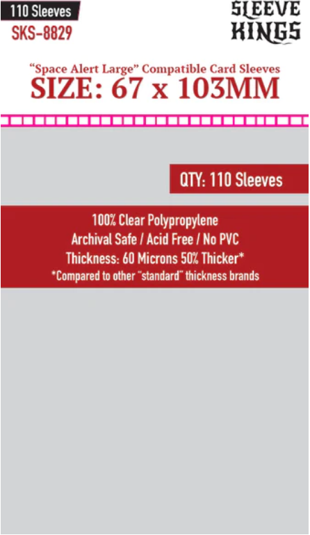 Protectores 67x103 mm Sleeve Kings Calibre 60 (110 Pzs)
