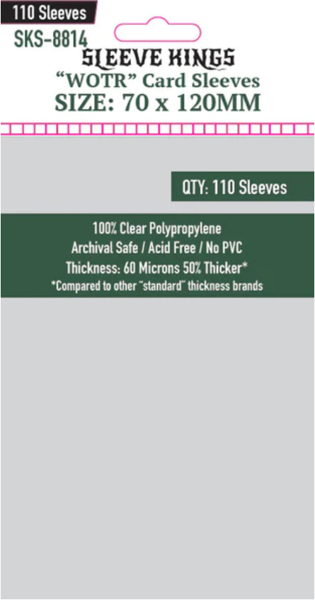 Protectores 70x120 mm Sleeve Kings Calibre 60 (110 Pzs)