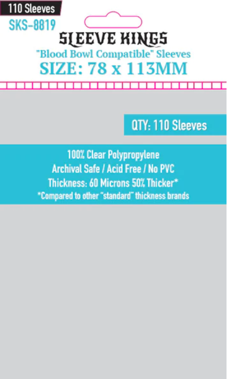 Protectores 78x113 mm Sleeve Kings Calibre 60 (110 Pzs)