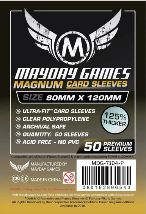 Protectores 80x120 mm Mayday Calibre 90 Premium (50 Pzs)