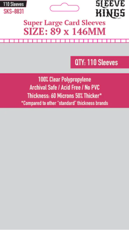 Protectores 89x146 mm Sleeve Kings Calibre 60 (110 Pzs)