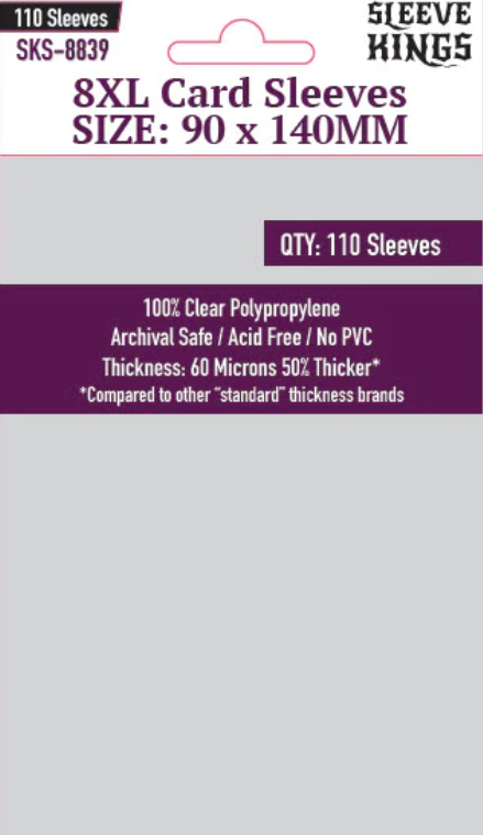 Protectores 90x140 mm Sleeve Kings Calibre 60 (110 Pzs)