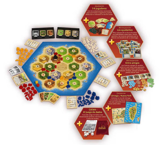 Catan Plus 2023 (Set Básico y Escenarios) - Español