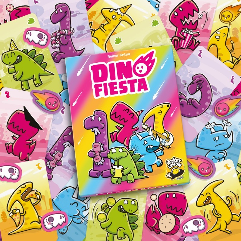 Dino Fiesta - Juego de Mesa de Cartas y Estrategia (Español)