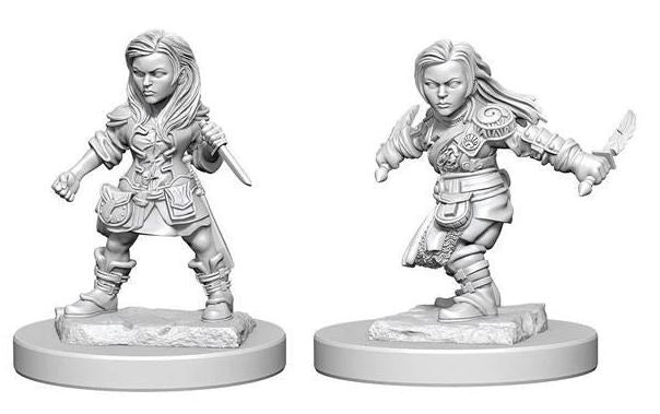 D&D Miniatura Halfling Rogue Female (Personaje)