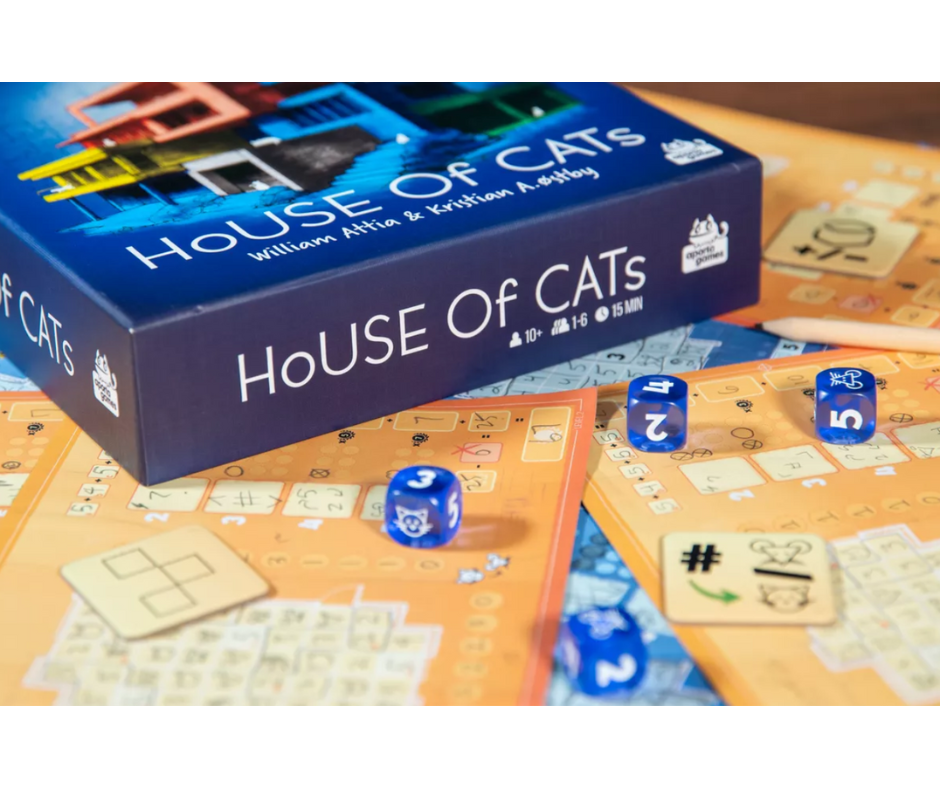 House of Cats - Juego de Dados Roll & Write de Estrategia