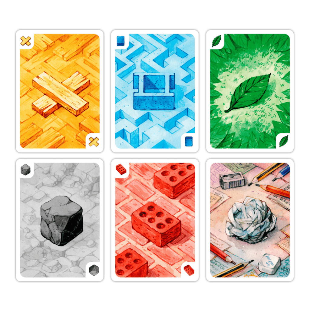 Barrio Juego de cartas y construcción