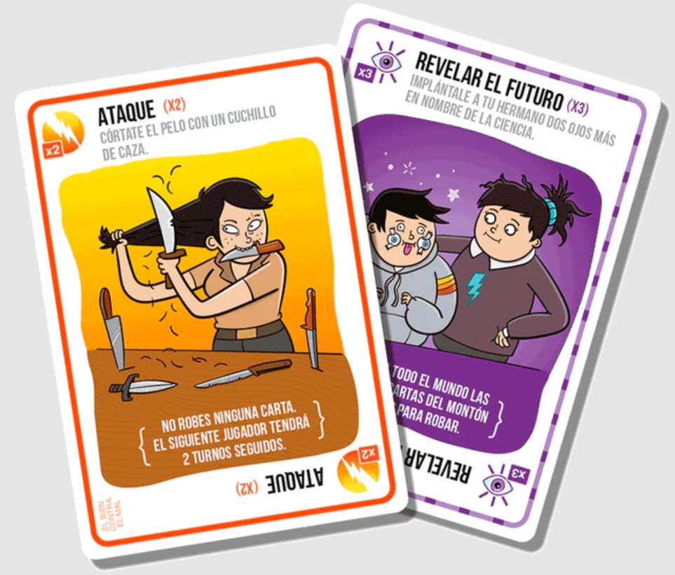 Exploding Kittens: El Bien Contra El Mal (Base/Expansión) - Español
