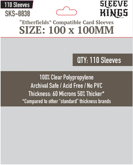 Protectores 100x100 mm Sleeve Kings Calibre 60 (110 Pzs)