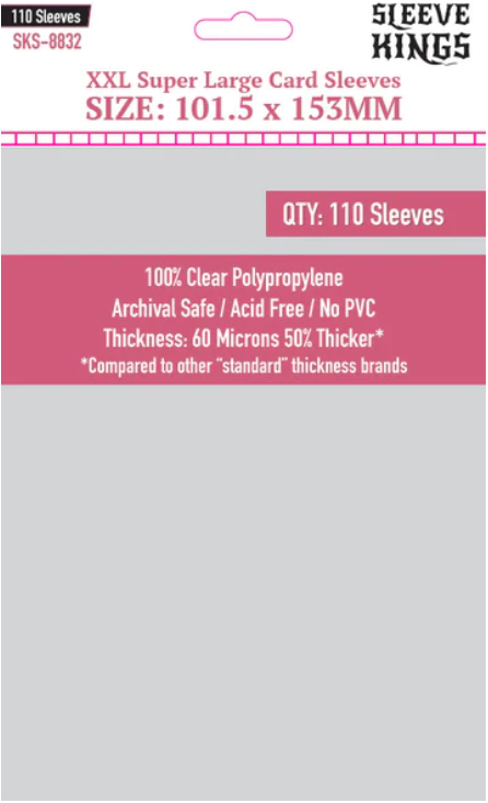 Protectores 101.5x153 mm Sleeve Kings Calibre 60 (110 Pzs)