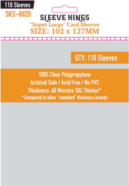 Protectores 102x127 mm Sleeve Kings Calibre 60 (110 Pzs)