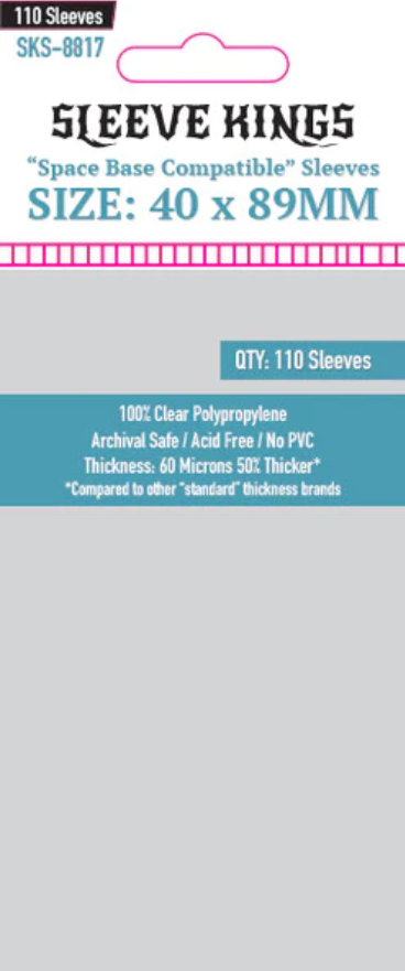 Protectores 40x89 mm Sleeve Kings Calibre 60 (110 Pzs)