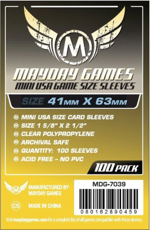 Protectores 41x63 mm Mayday Calibre 40 (100 Pzs)