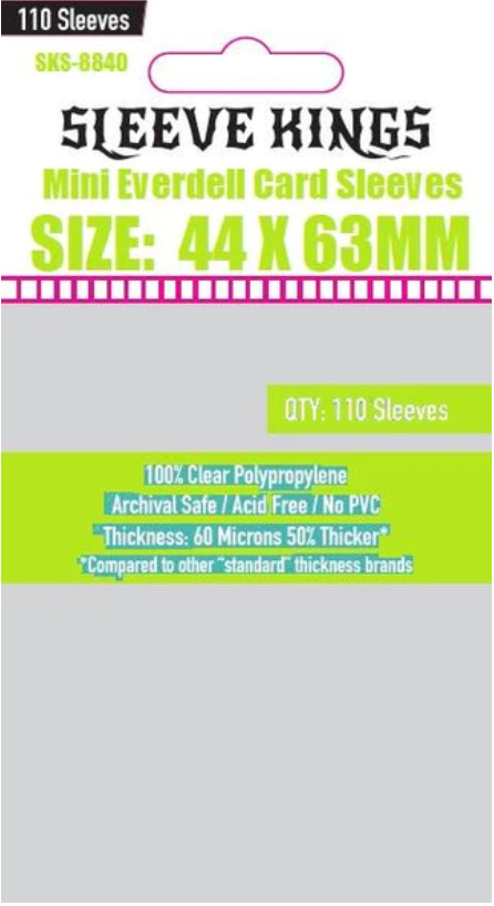 Protectores 44x63 mm Sleeve Kings Calibre 60 (110 Pzs)