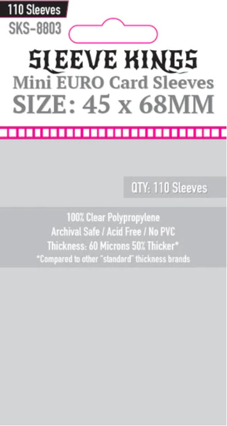 Protectores 45x68 mm Sleeve Kings Calibre 60 (110 Pzs)