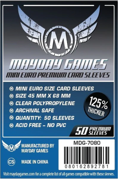 Protectores 45x68 mm Mayday Calibre 90 Premium (50 Pzs)