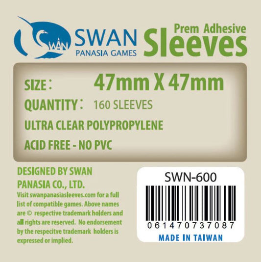 47x47 mm (160 Protectores para carcassonne) adesivos