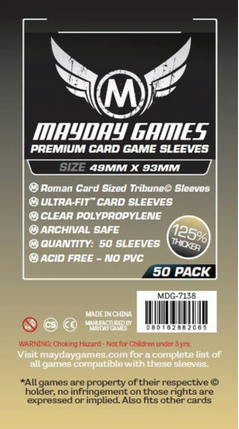 Protectores 49x93 mm Mayday Calibre 90 Premium (50 Pzs)