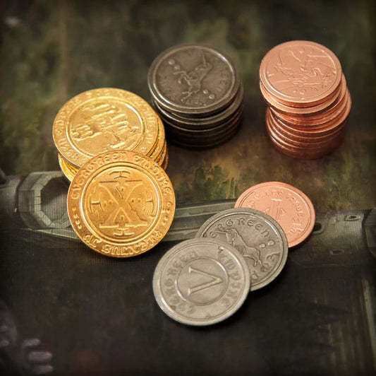 Monedas Metálicas (Estilo Medieval, 50 piezas)