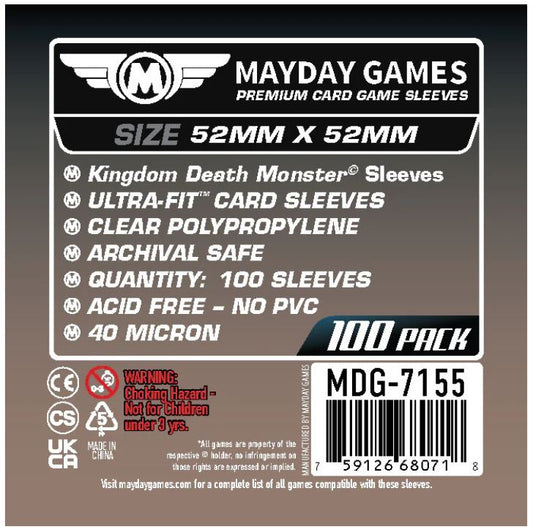Protectores 52x52 mm Mayday Calibre 40 (100 Pzs)