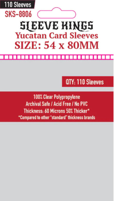 Protectores 54x80 mm Sleeve Kings Calibre 60 (110 Pzs)