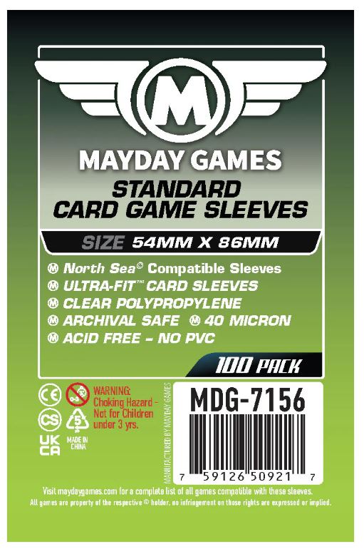 Protectores 54x86 mm Mayday Calibre 40 (100 Pzs)
