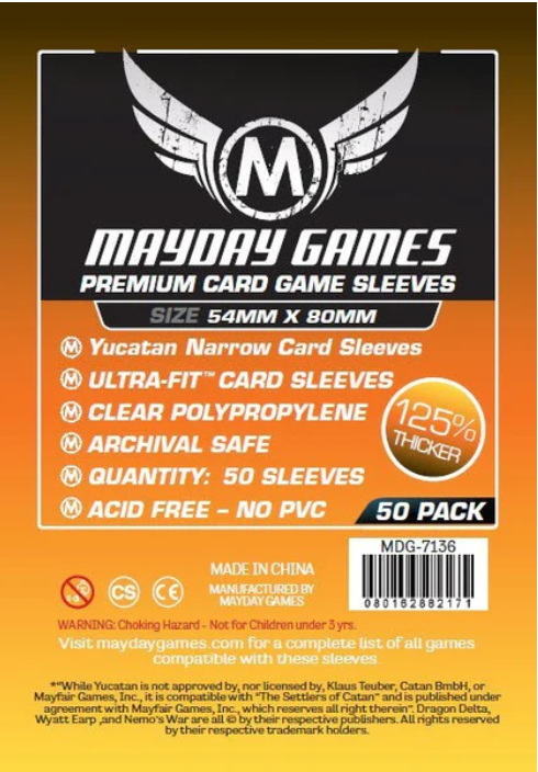 Protectores 54x80 mm Mayday Calibre 90 Premium (50 Pzs)