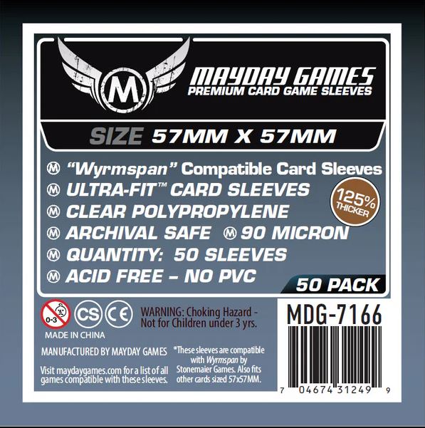 Protectores 57x57 mm Mayday Calibre 90 Premium (50 Pzs)