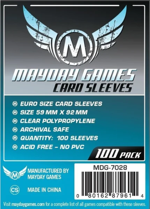 Protectores 59x92 mm Mayday Calibre 40 (100 Pzs)