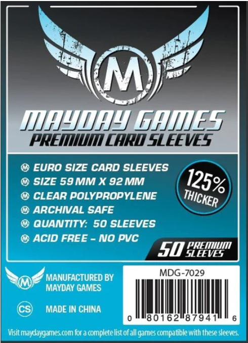 Protectores 59x92 mm Mayday Calibre 90 Premium (50 Pzs)