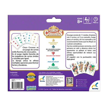 Juego de Cartas 5 Coronas (Five Crowns) – Edición en Español