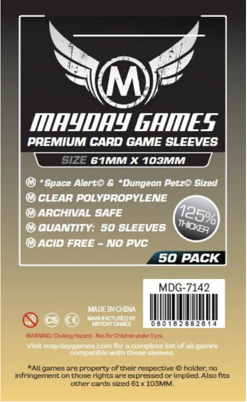 Protectores 61x103 mm Mayday Calibre 90 Premium (50 Pzs)
