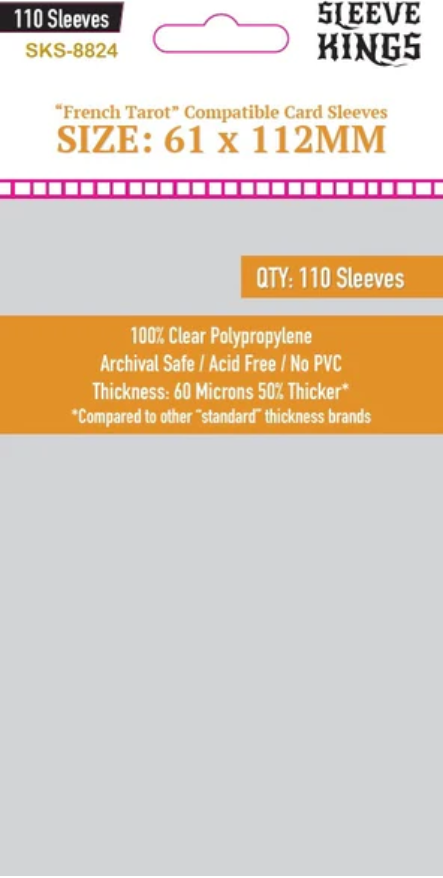 Protectores 61x112 mm Sleeve Kings Calibre 60 (110 Pzs)