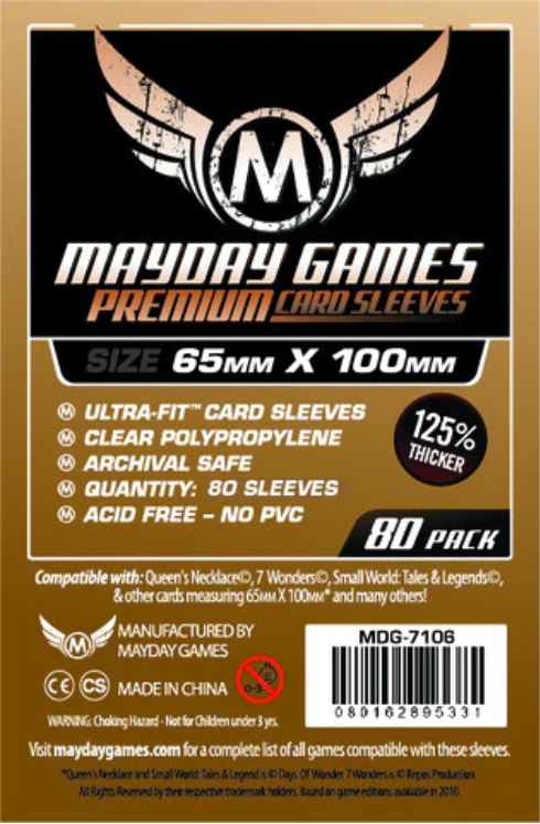 Protectores 65x100 mm Mayday Calibre 90 Premium (80 Pzs)