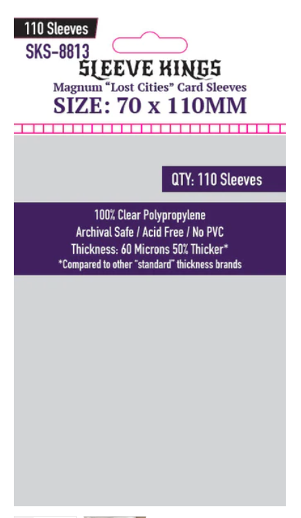 Protectores 70x110 mm Sleeve Kings Calibre 60 (110 Pzs)