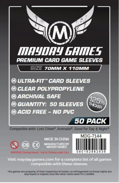 Protectores 70x110 mm Mayday Calibre 90 Premium (50 Pzs)