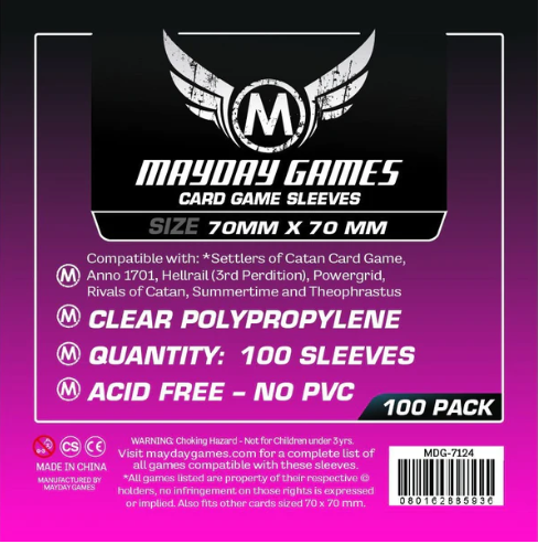 70x70 mm (100 Protectores) Mayday Calibre 40