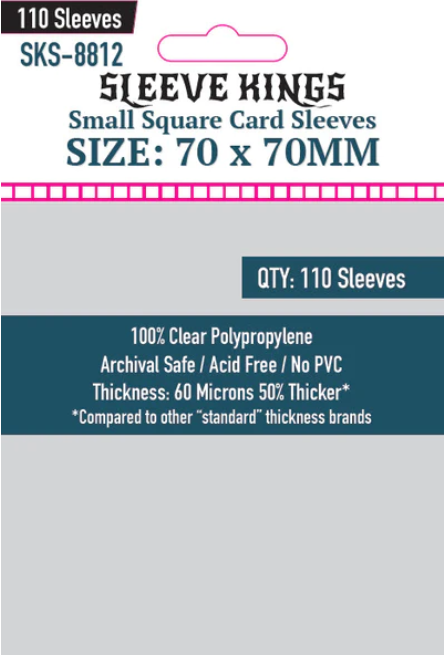 Protectores 70x70 mm Sleeve Kings Calibre 60 (110 Pzs)