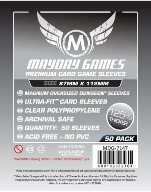 Protectores 87x112 mm Mayday Calibre 90 Premium (50 Pzs)