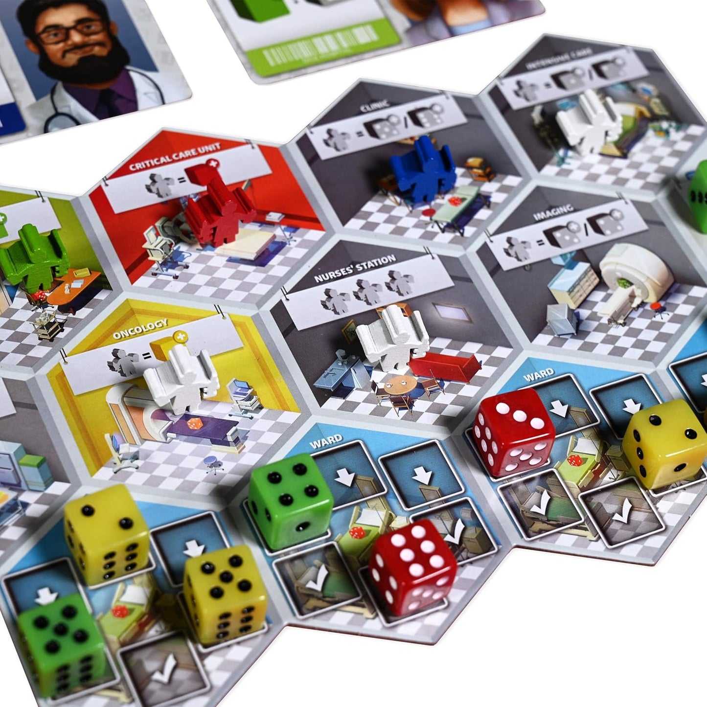 PREVENTA Dice Hospital juego de Gestión de Urgencias