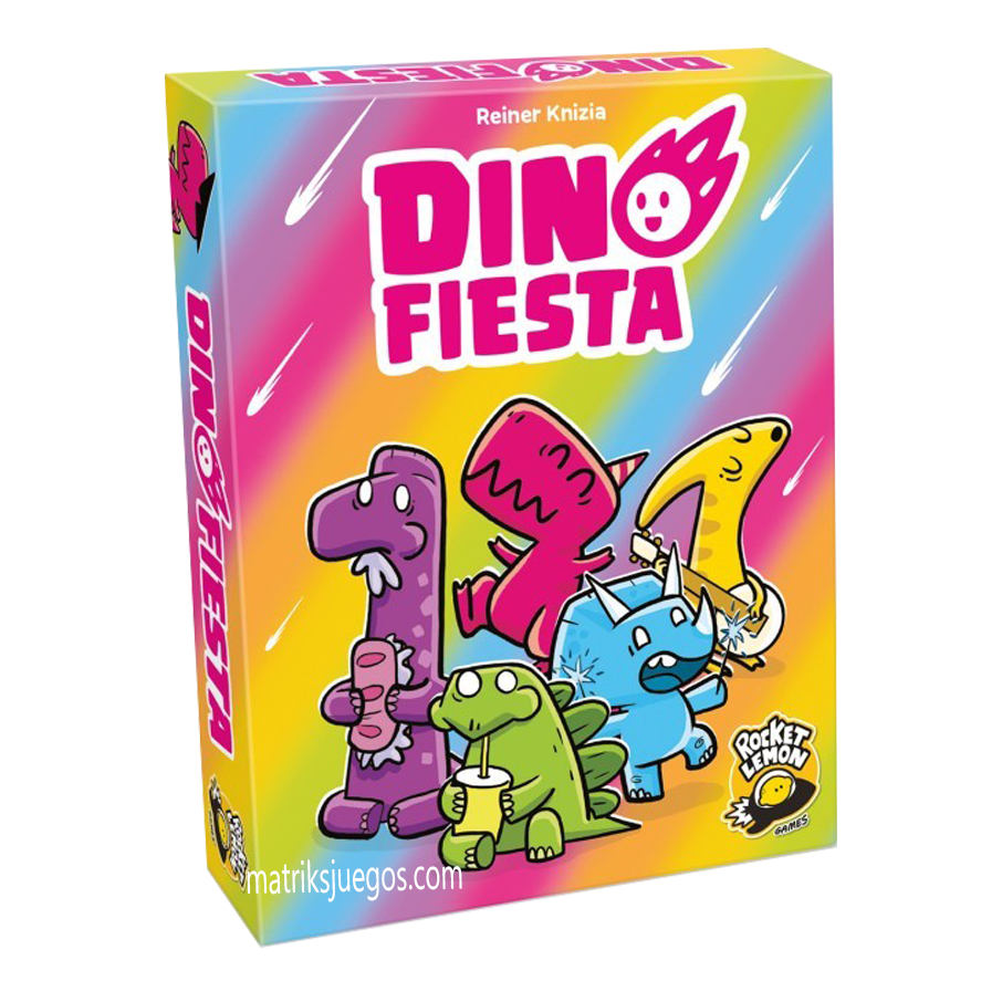 Dino Fiesta - Juego de Mesa de Cartas y Estrategia (Español)