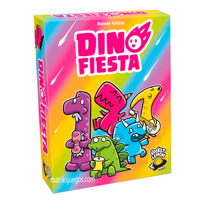 Dino Fiesta - Juego de Mesa de Cartas y Estrategia (Español)