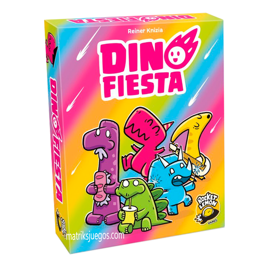 Dino Fiesta - Juego de Mesa de Cartas y Estrategia (Español)