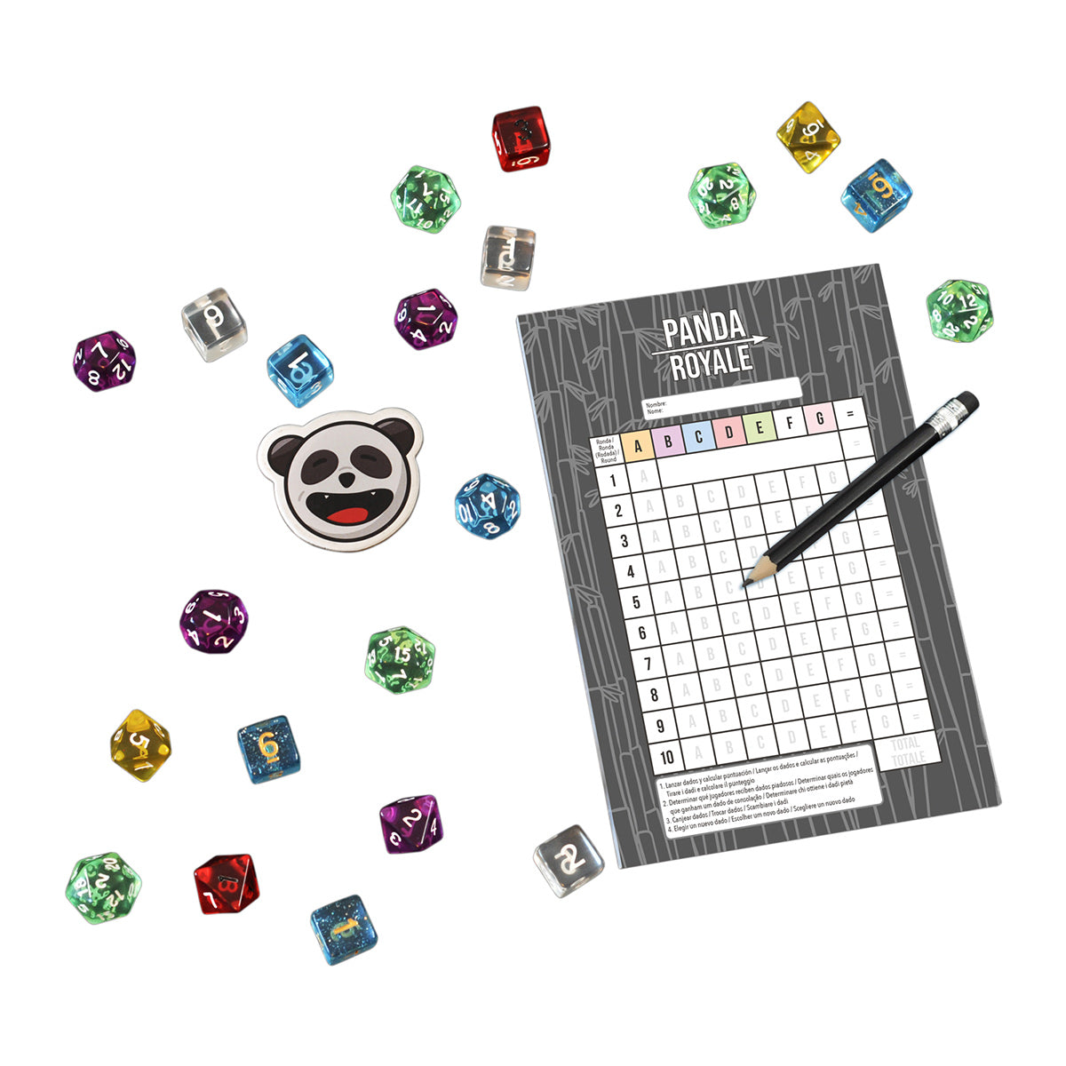 Panda Royale - Juego de roll and write